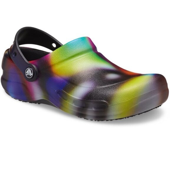 Crocs Men's‎ Bistro Graphic Work Clog Lightweight Multicolor Sandals Size 11 - Picture 4 of 6